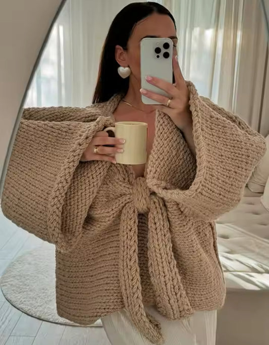 PULL CROCHET BEIGE