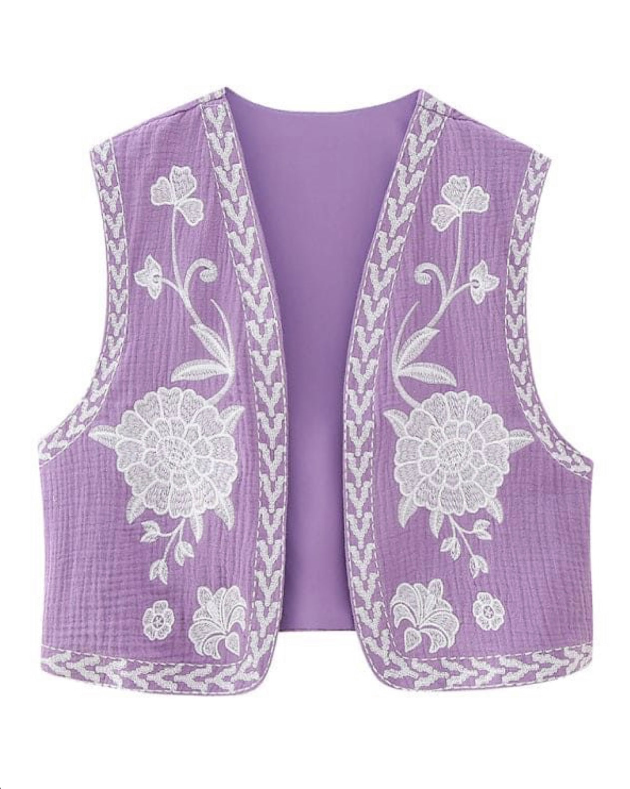 GILET FLORES VIOLETA