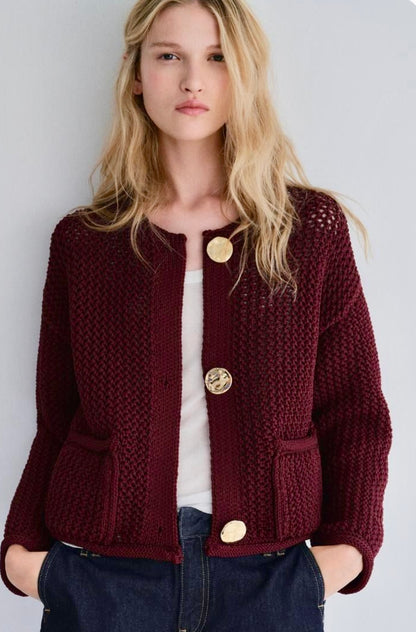 GILET BURGUNDY