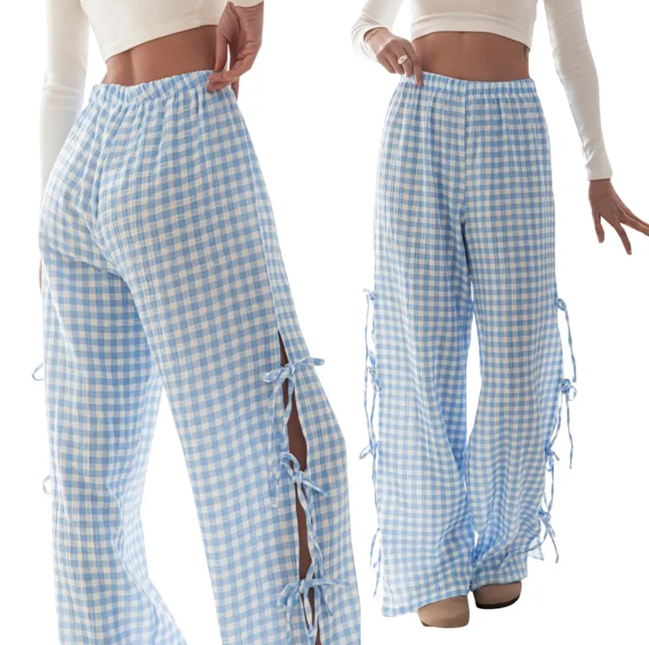 PANTALON NOEUD BLUE CANDY